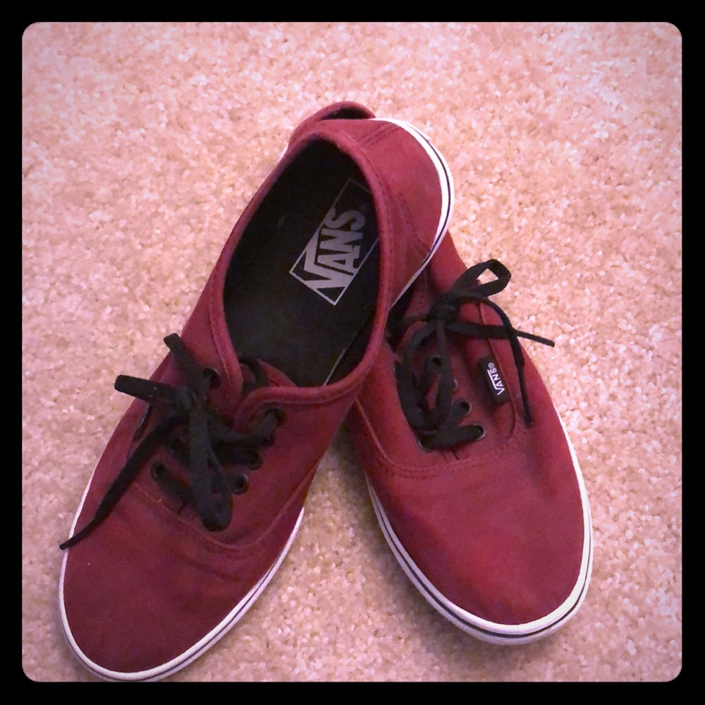 Vans maroon sneakers